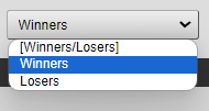 WinnersとLosersを選べる選択欄